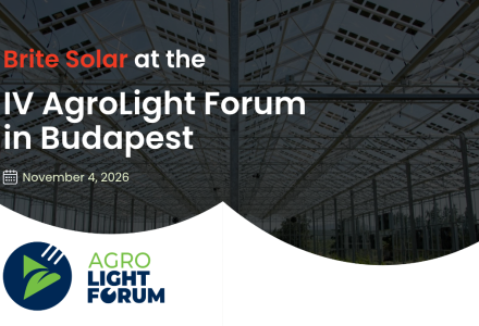 Brite Solar at IV AgroLight Forum 2026 — Budapest